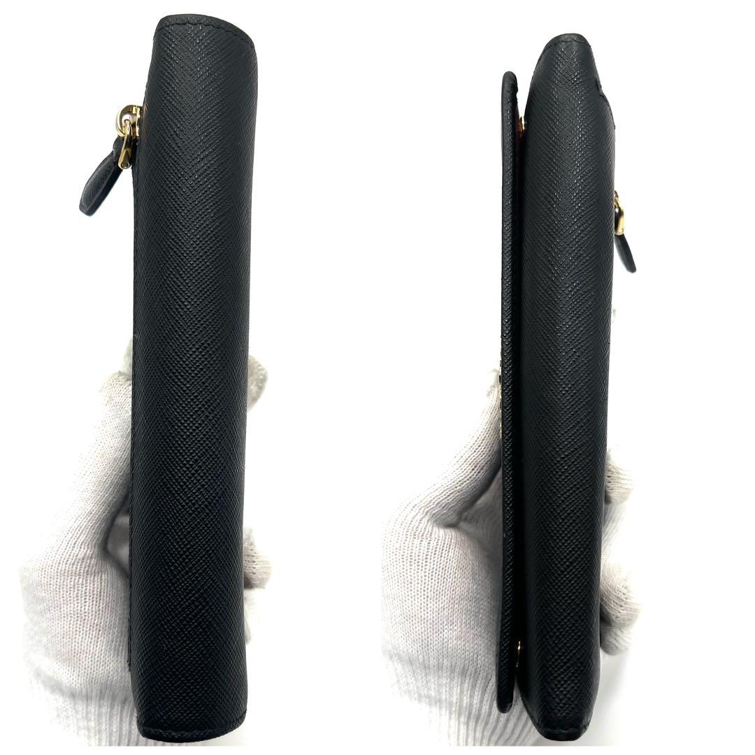 極美品✨プラダ マルチカラーフラップ 長財布 サフィアーノ ゴールド金具