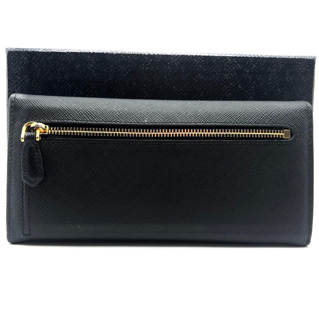 極美品✨プラダ マルチカラーフラップ 長財布 サフィアーノ ゴールド金具