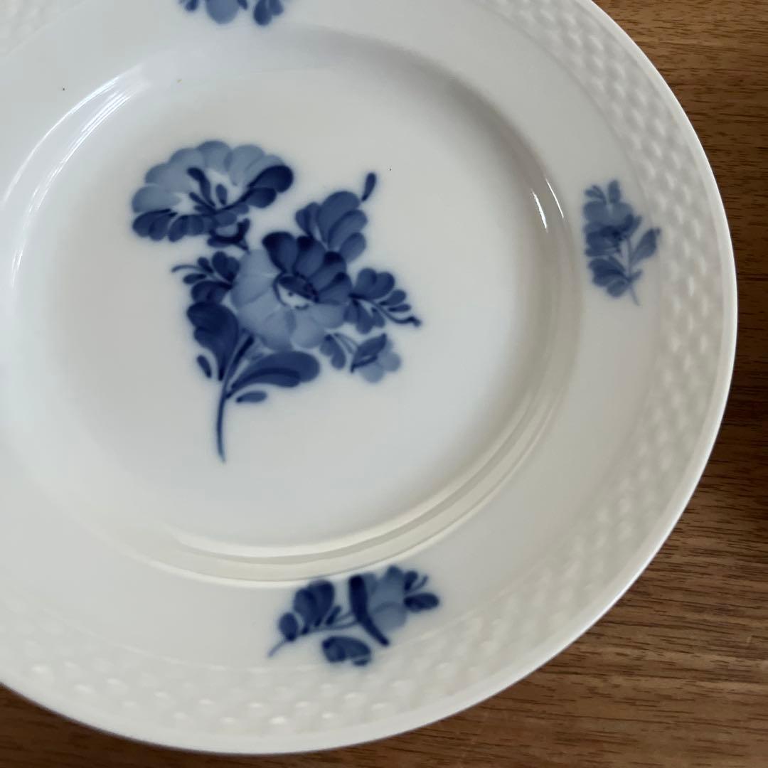 ロイヤルコペンハーゲン ブルーフラワー プレイン プレート17センチ　4枚