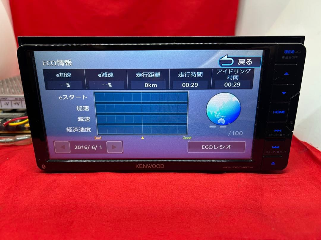 ⭐︎美品⭐︎KENWOOD 2024春地図　MDV-D504BTW 新品バックカメラ