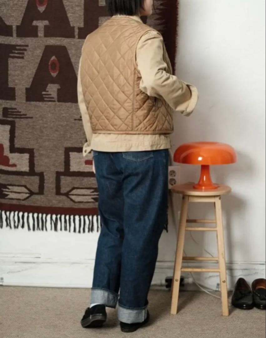 美品⭐️45R ナイロンキルティングベスト　プリマロフトサイズ1