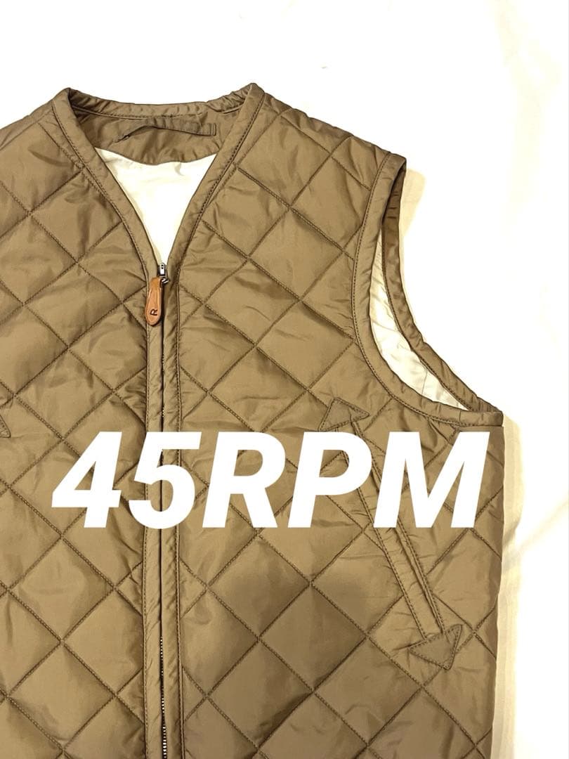 美品⭐️45R ナイロンキルティングベスト　プリマロフトサイズ1