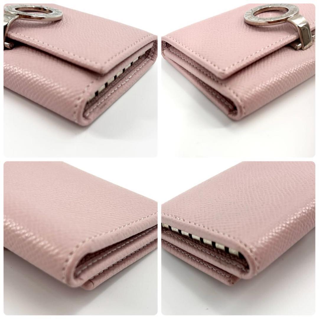 良品 BVLGARI ブルガリ キーケース 6連 レザー