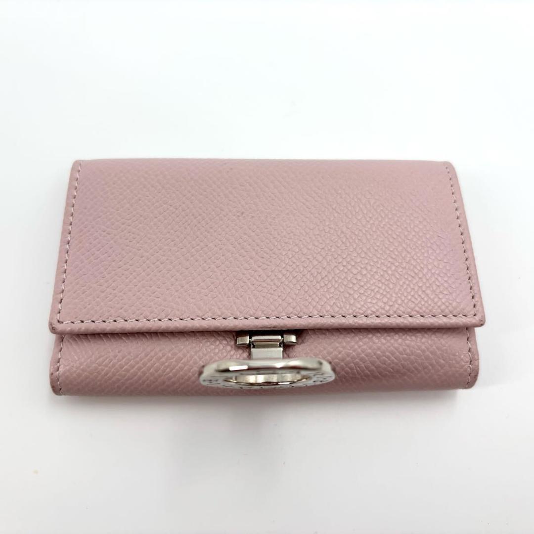 良品 BVLGARI ブルガリ キーケース 6連 レザー