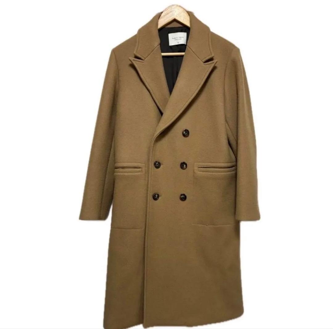 PUBLIC TOKYO ベージュ ダブルブレスト コート