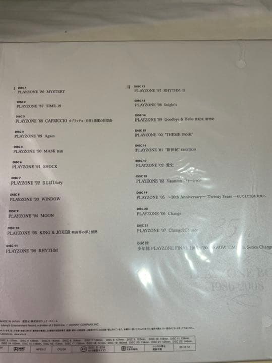 少年隊/少年隊 PLAYZONE FINAL 1986～2008 SHOW T…