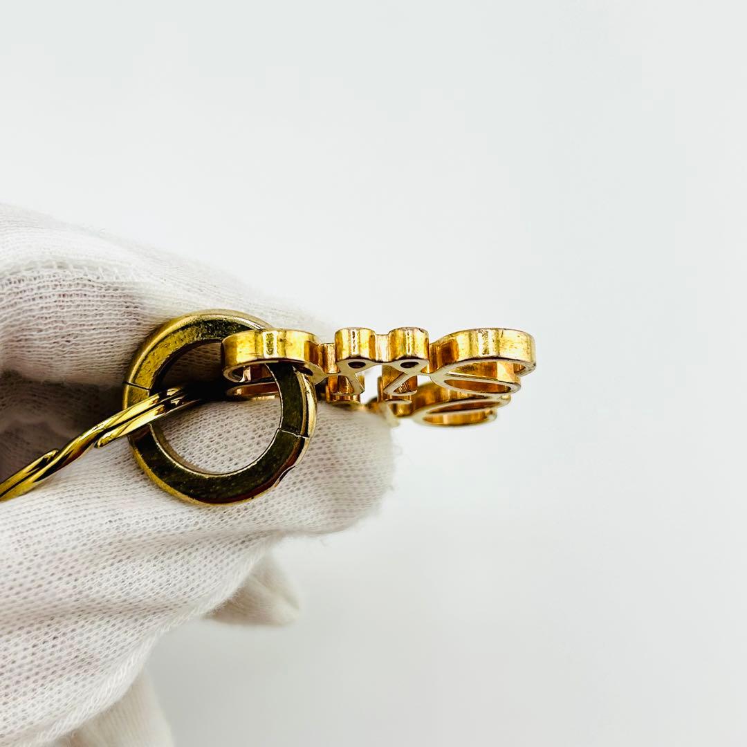 LOEWE ロエベ　キーリング　キーホルダー　チャーム　アナグラム　ゴールド