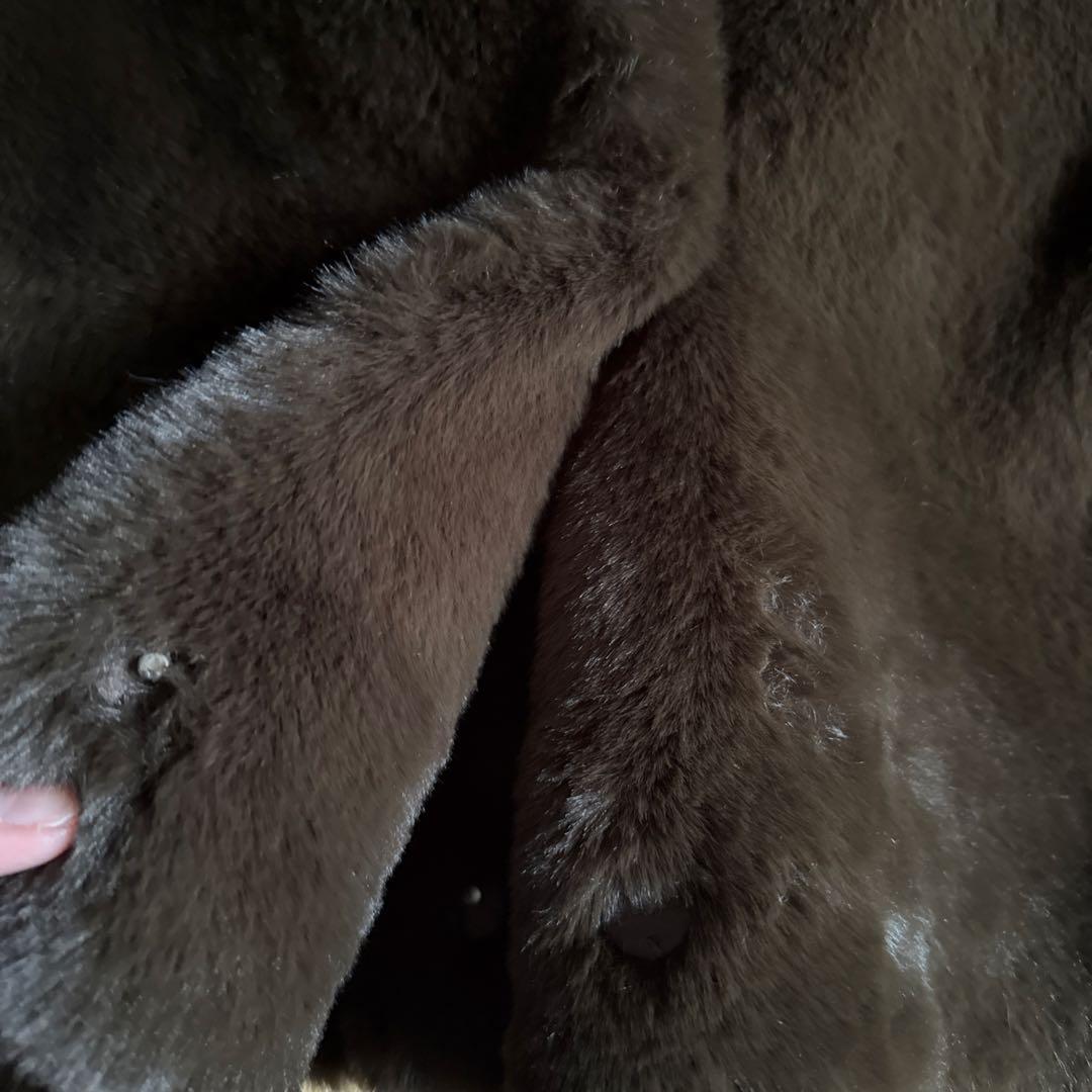 SeaRoomlynn ダークブラウン ファーコート