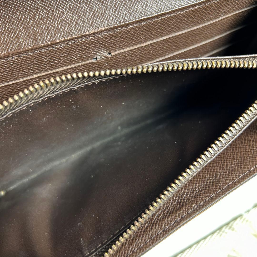 【美品】ルイ ヴィトン ダミエ ポルトフォイユ サラ イニシャルあり長財布