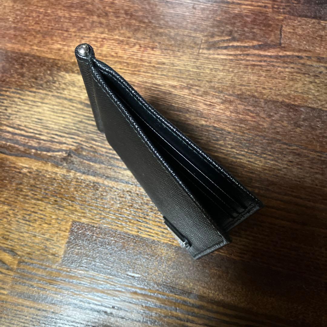 PRADA　マネークリップ付サフィアーノトライアングル 財布