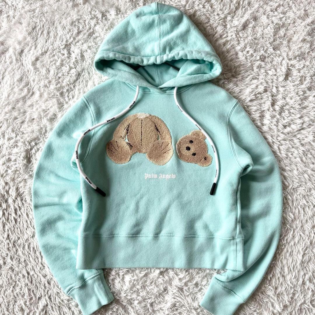 Palm Angels パームエンジェルス 近年モデル　ベア パーカー ブルー