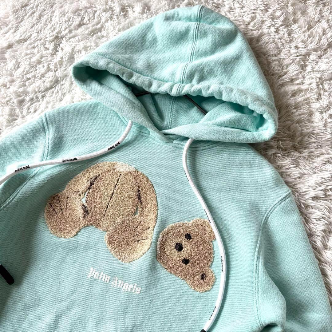 Palm Angels パームエンジェルス 近年モデル　ベア パーカー ブルー