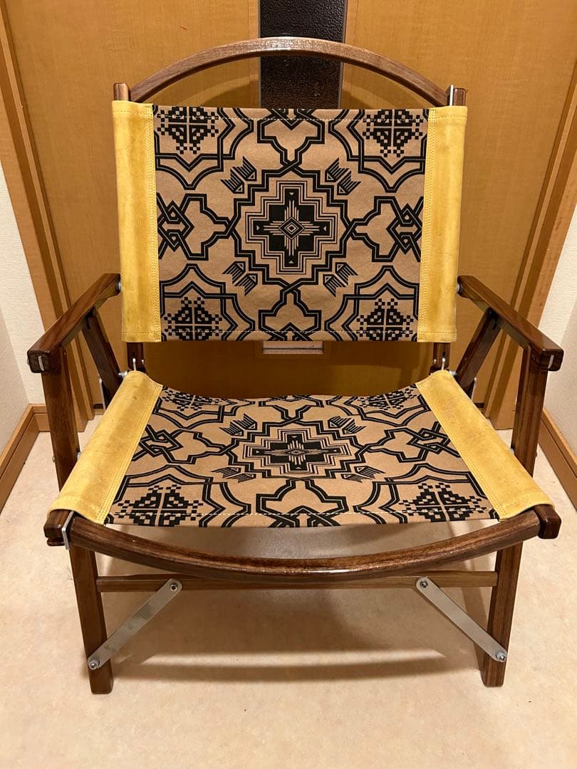 カーミットチェアプラス　ウォールナット　garakuda キャメル