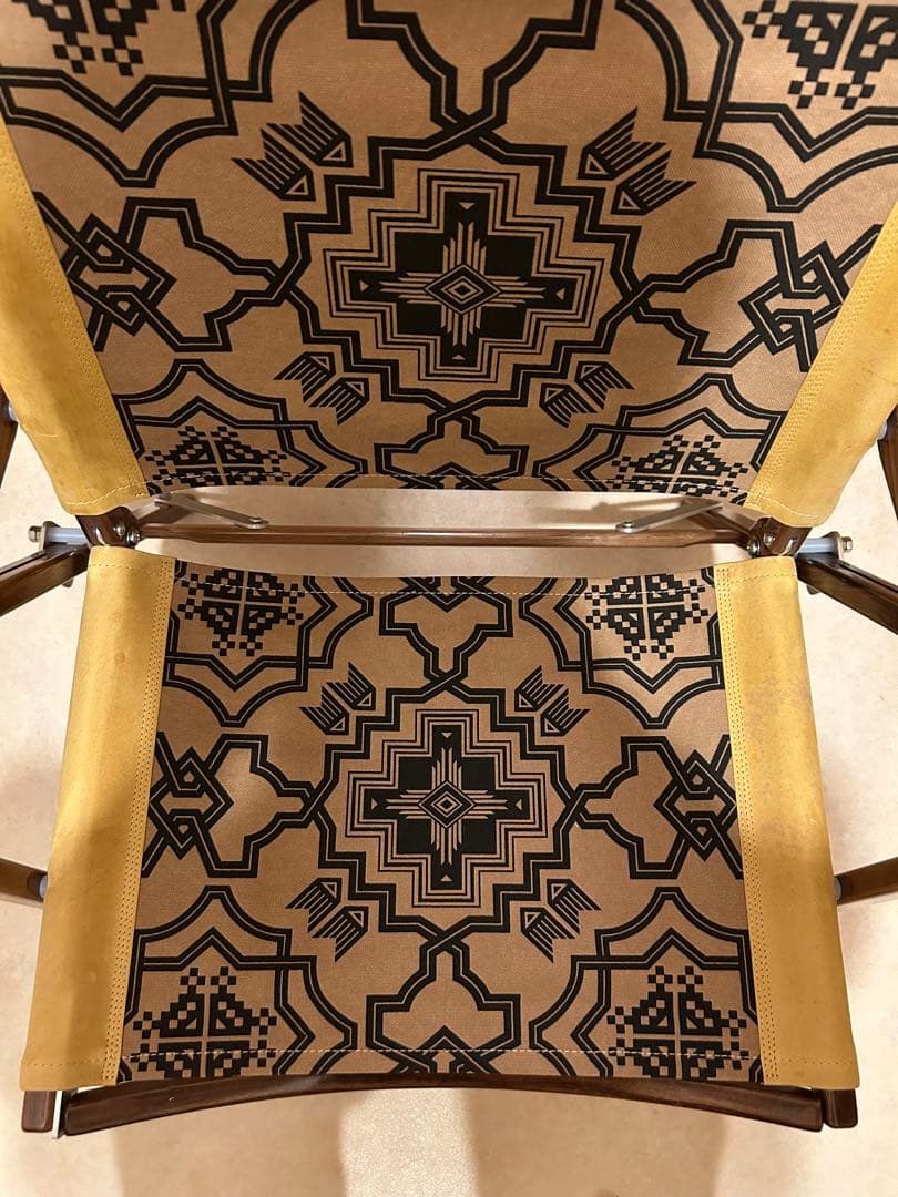 カーミットチェアプラス　ウォールナット　garakuda キャメル