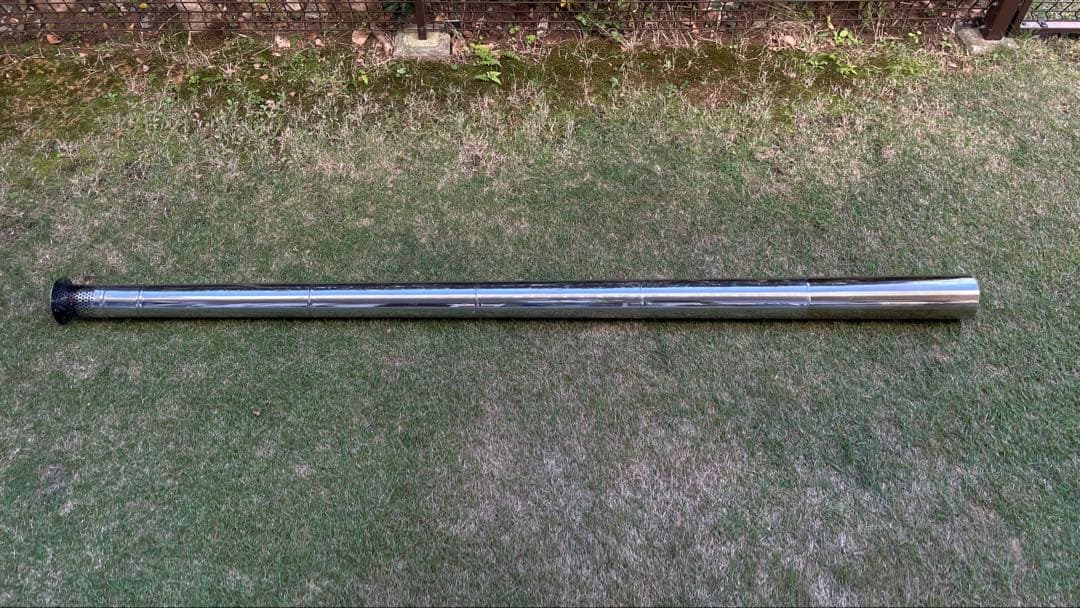 新保製作所・アウトドア専用マトリョーシカ煙突（径１０６mm）＋笠+ガイドリング