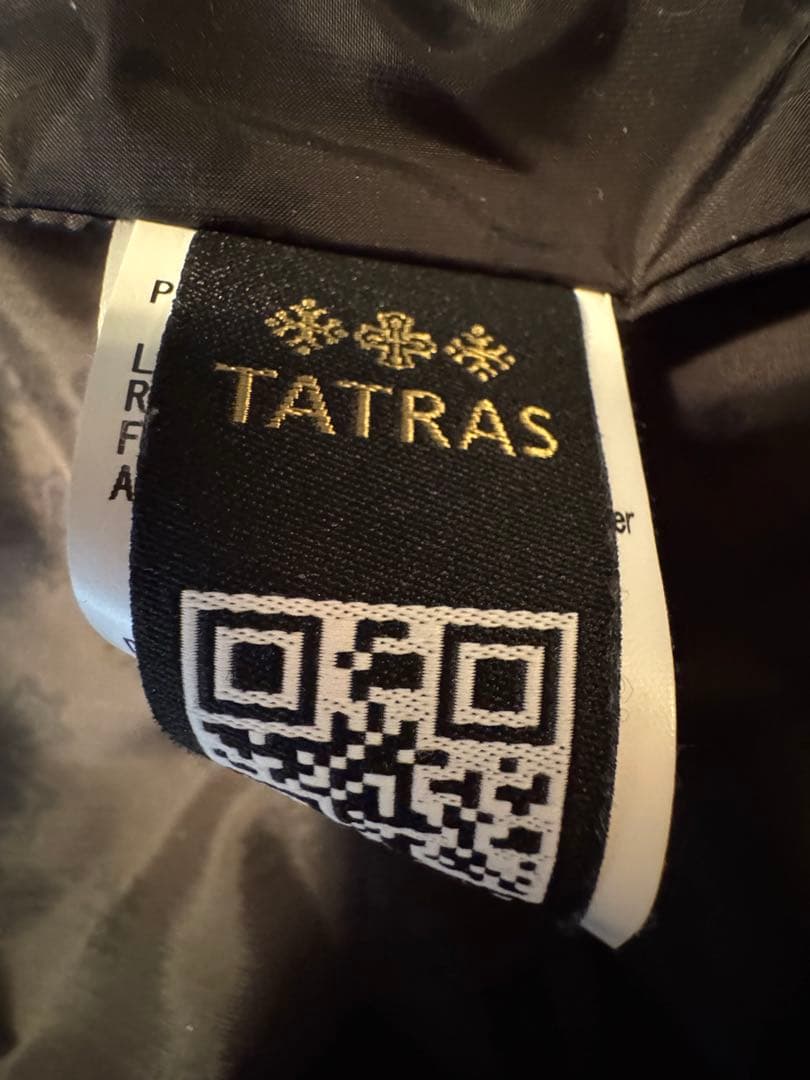 TATRAS ファー付きダウンベスト 02 グレー迷彩