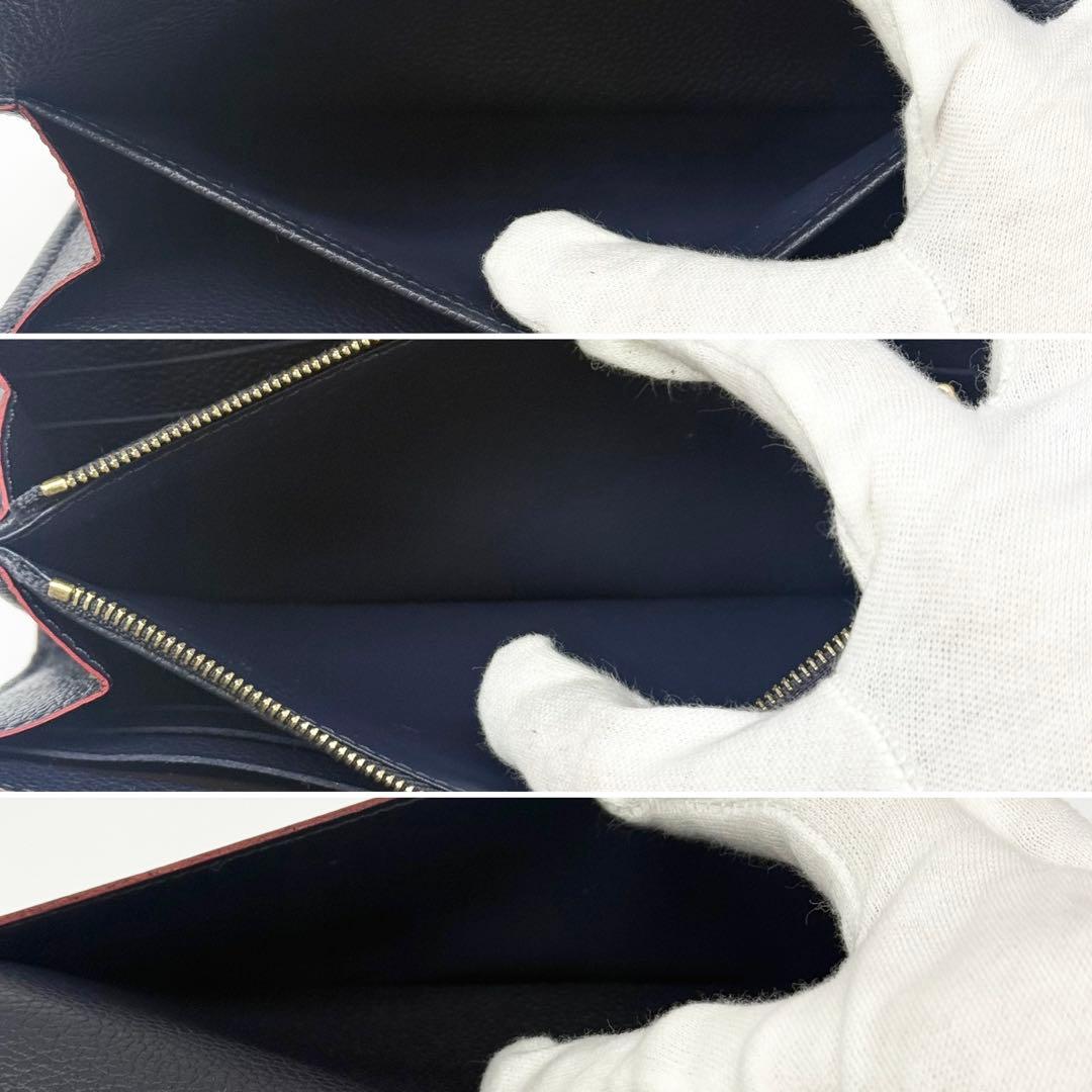 極美品✨ルイヴィトン アンプラント ポルトフォイユサラ 長財布 マリーヌルージュ