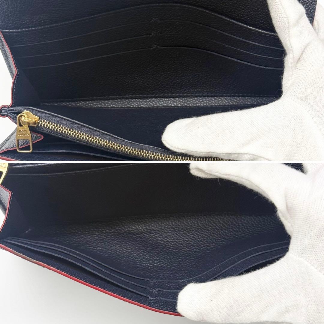 極美品✨ルイヴィトン アンプラント ポルトフォイユサラ 長財布 マリーヌルージュ