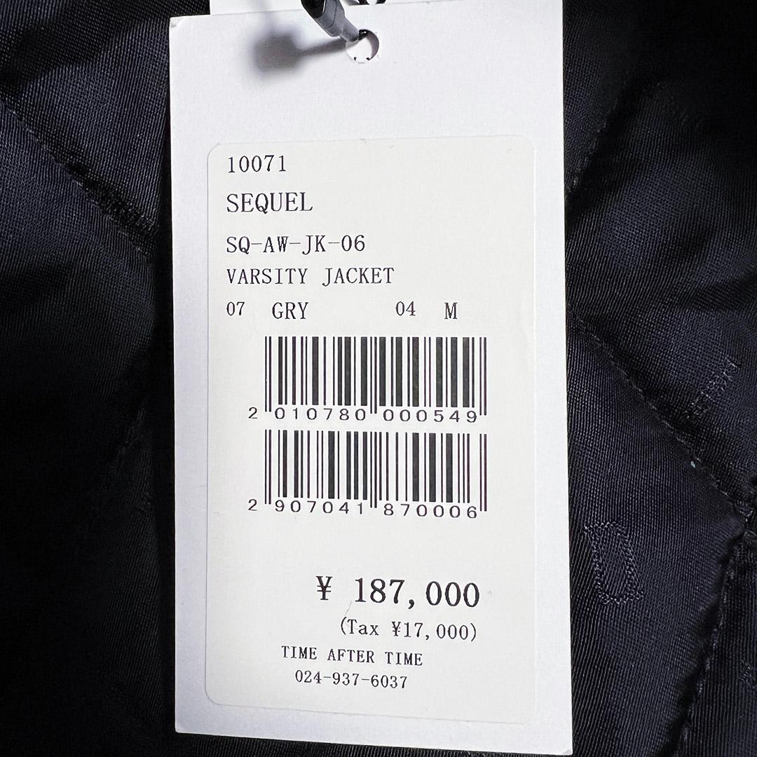 G1950SEQUEL シークエル レザースタジャン グレー x ホワイト