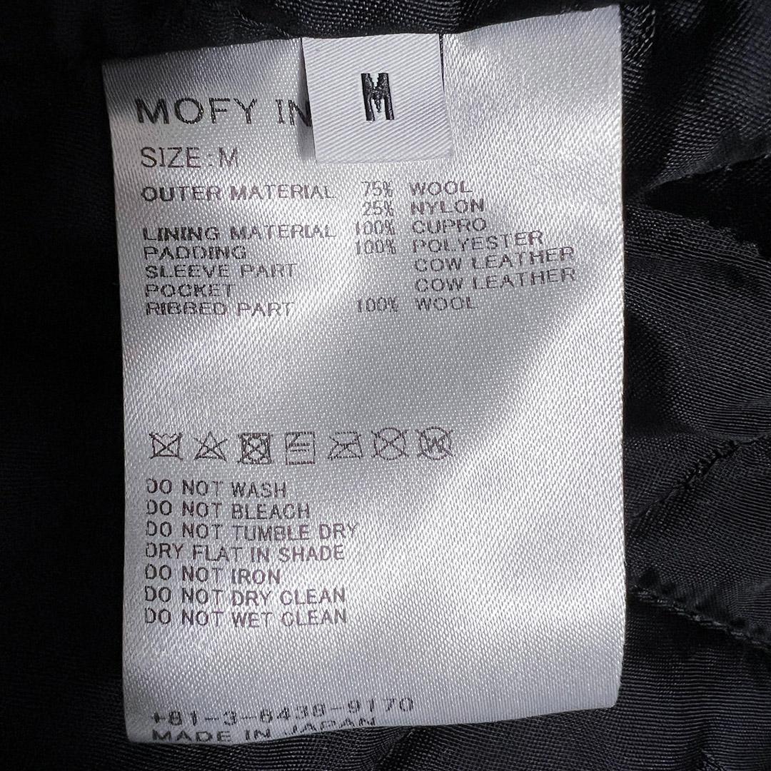 G1950SEQUEL シークエル レザースタジャン グレー x ホワイト