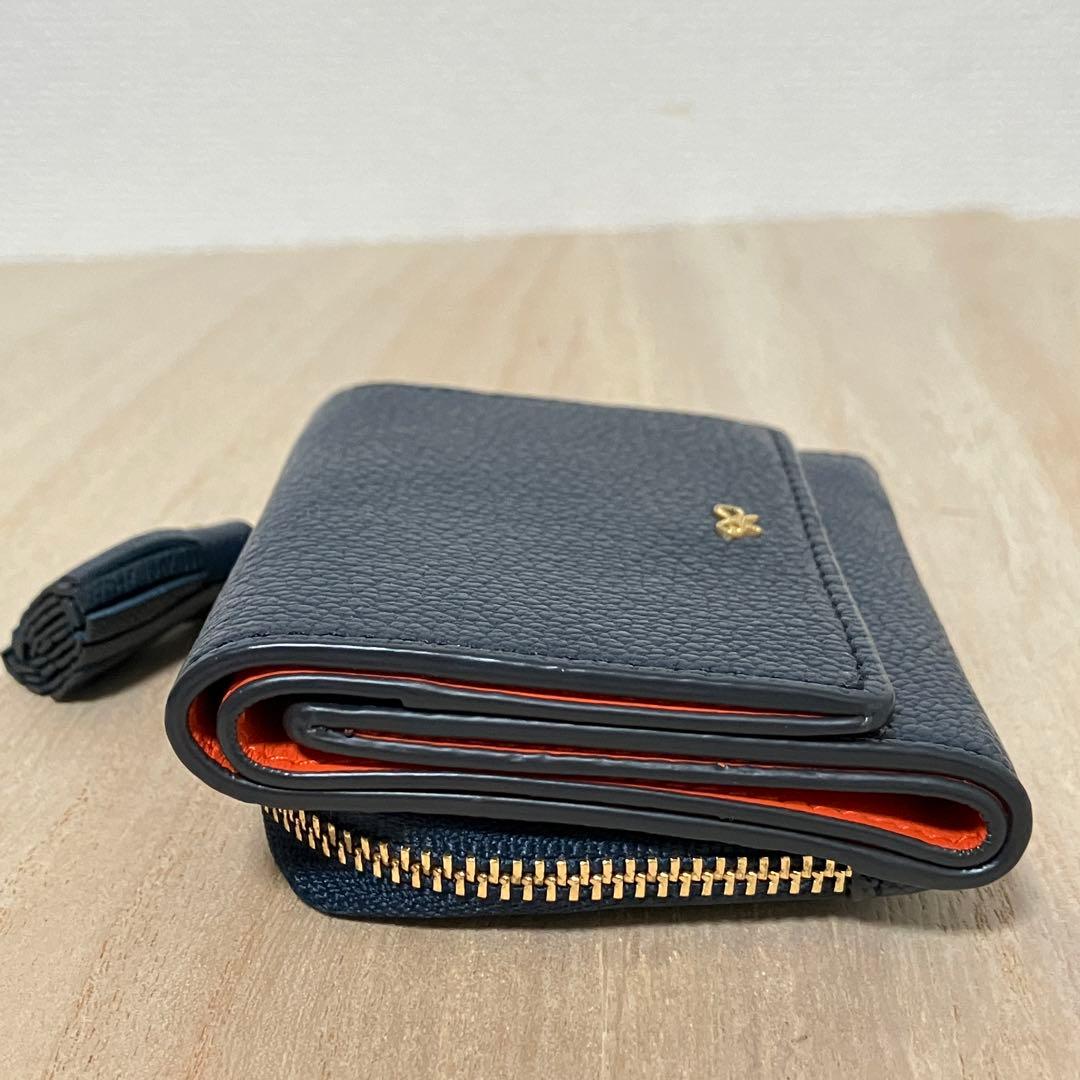 定価5.3万✨訳あり✨極美品✨アニヤハインドマーチ✨ミニ財布✨eyes✨紺