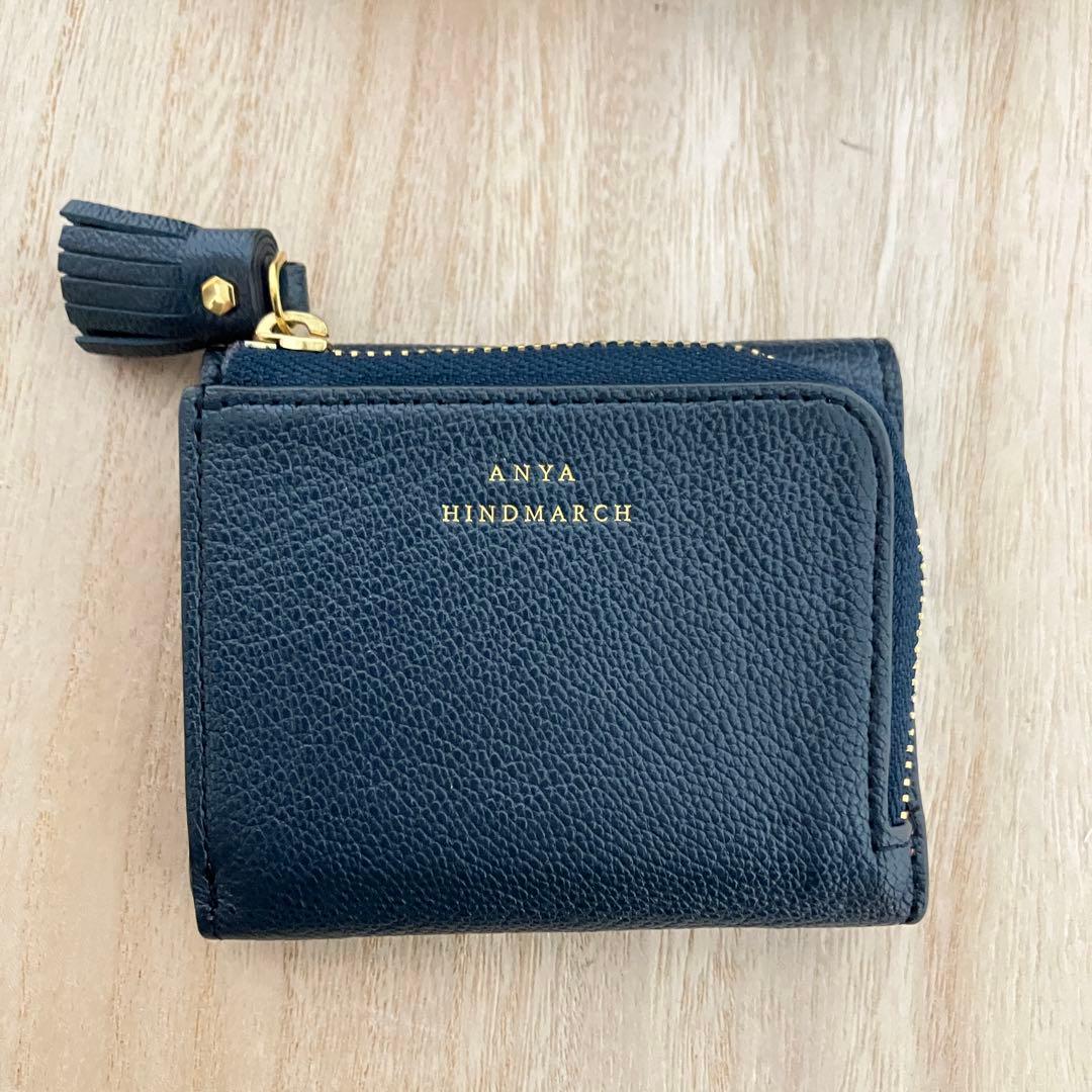 定価5.3万✨訳あり✨極美品✨アニヤハインドマーチ✨ミニ財布✨eyes✨紺