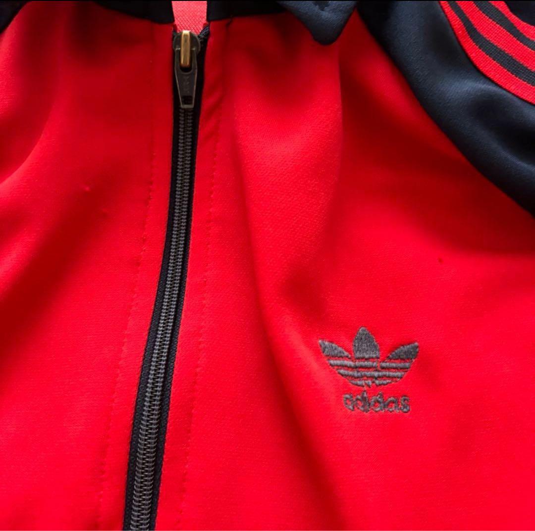 萌*様 80sトラックジャケットoldadidasジャージarchiveグランジ