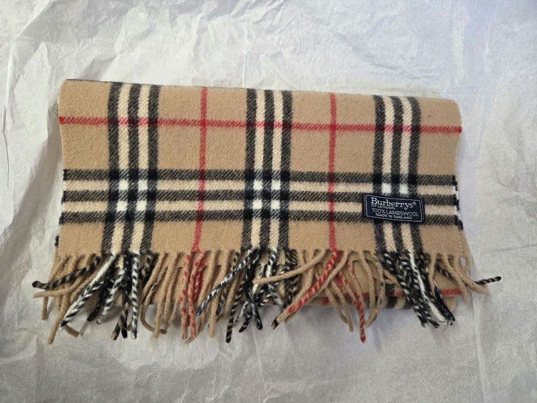 Burberrys ★チェック柄★マフラー★ウール100%★バーバリーズ