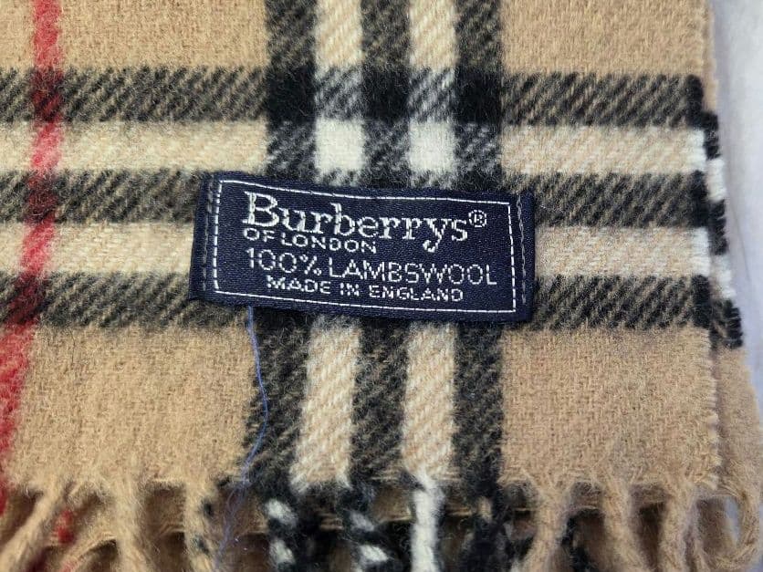 Burberrys ★チェック柄★マフラー★ウール100%★バーバリーズ