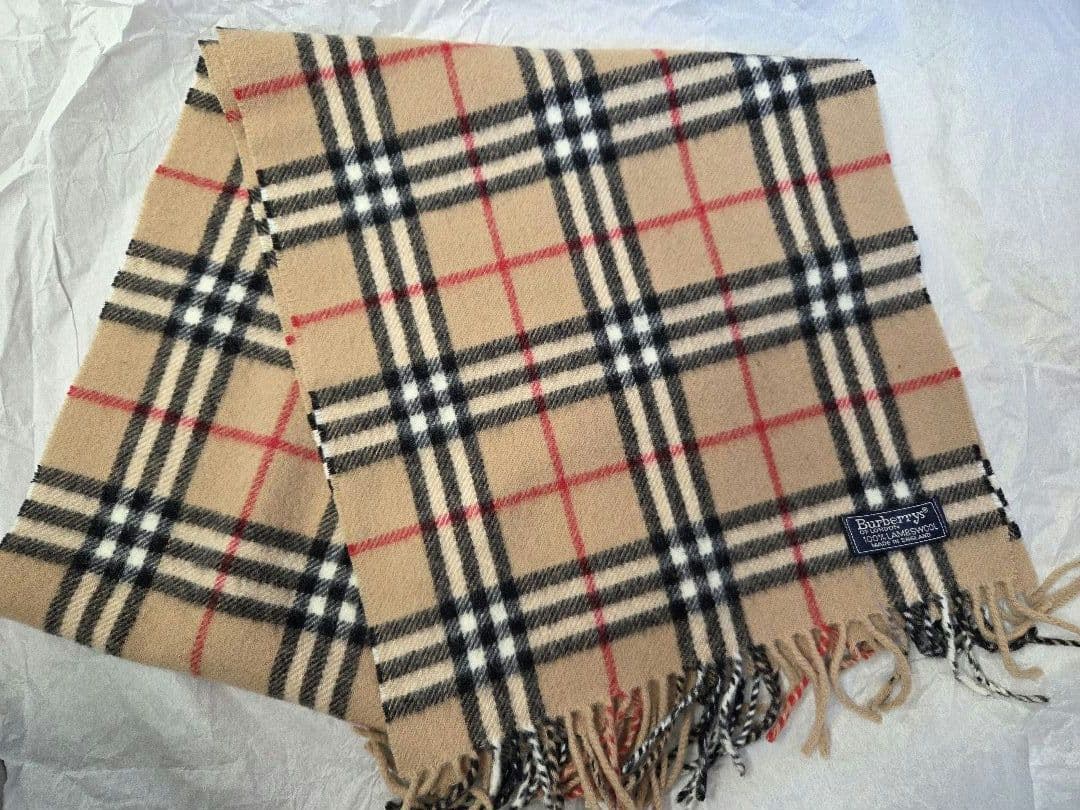 Burberrys ★チェック柄★マフラー★ウール100%★バーバリーズ