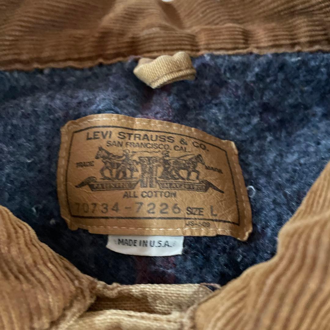 92年 Levi's ブランケット チョアコート ブラウンダック サンフェード