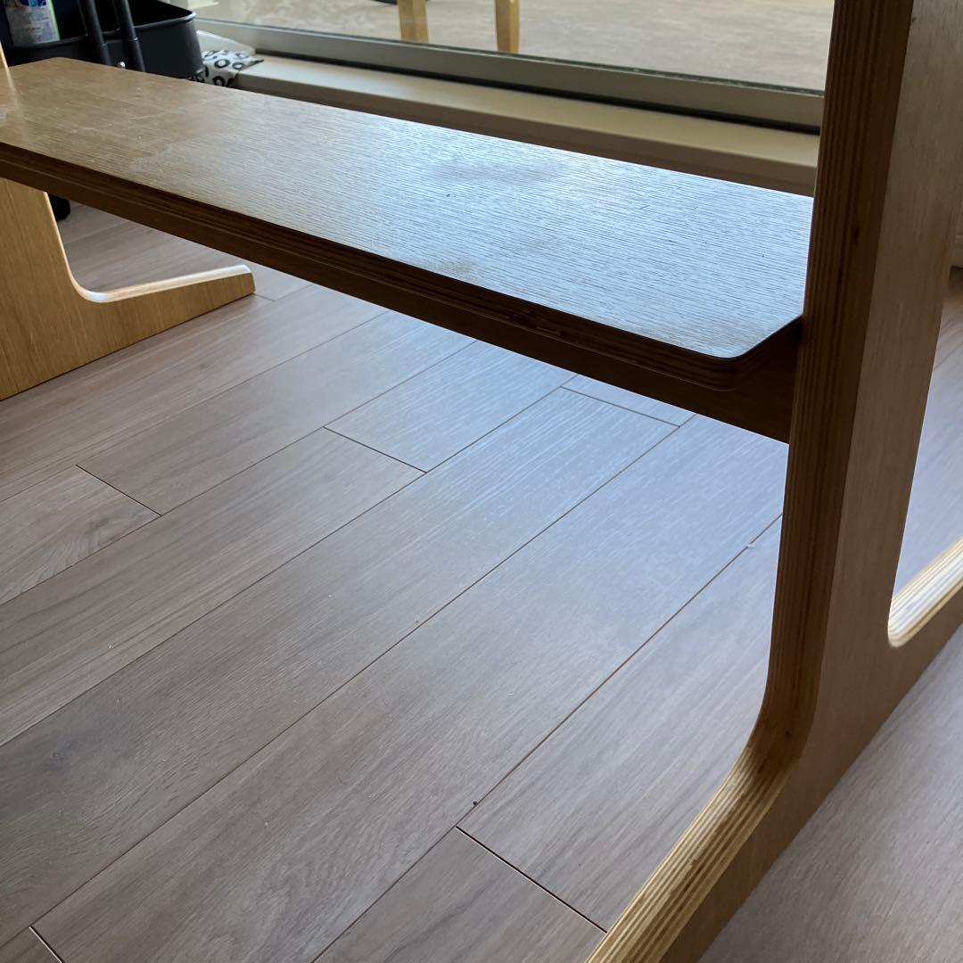 無印良品　ナチュラルウッド シンプルテーブル T字型脚