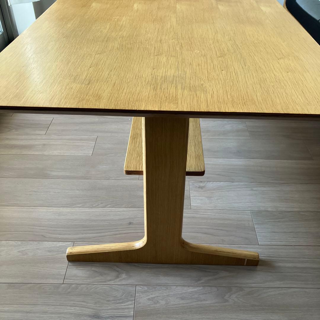 無印良品　ナチュラルウッド シンプルテーブル T字型脚