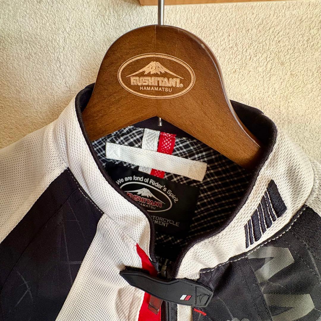 クシタニ バイク用メッシュジャケット 白/黒/赤