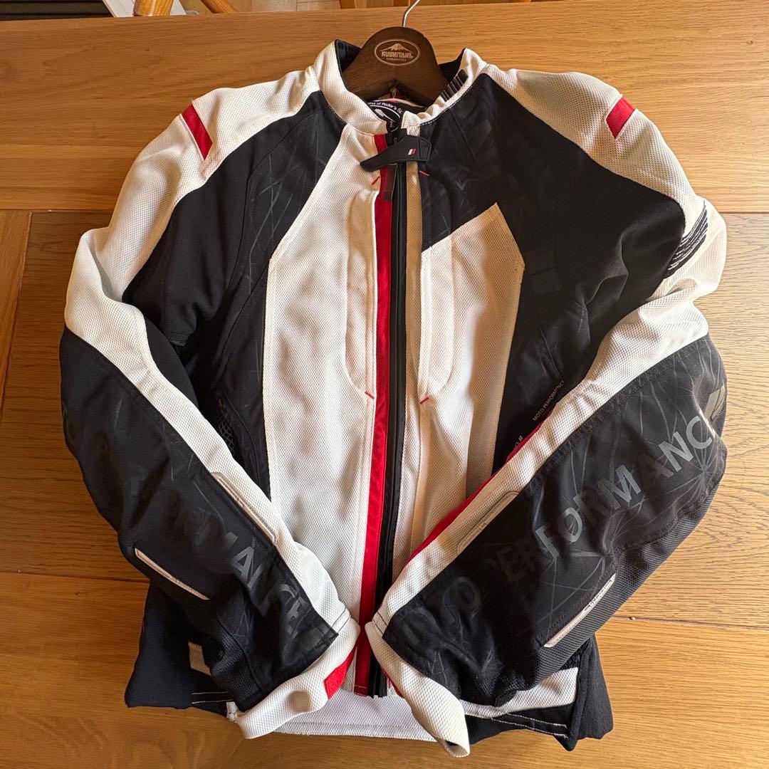 クシタニ バイク用メッシュジャケット 白/黒/赤