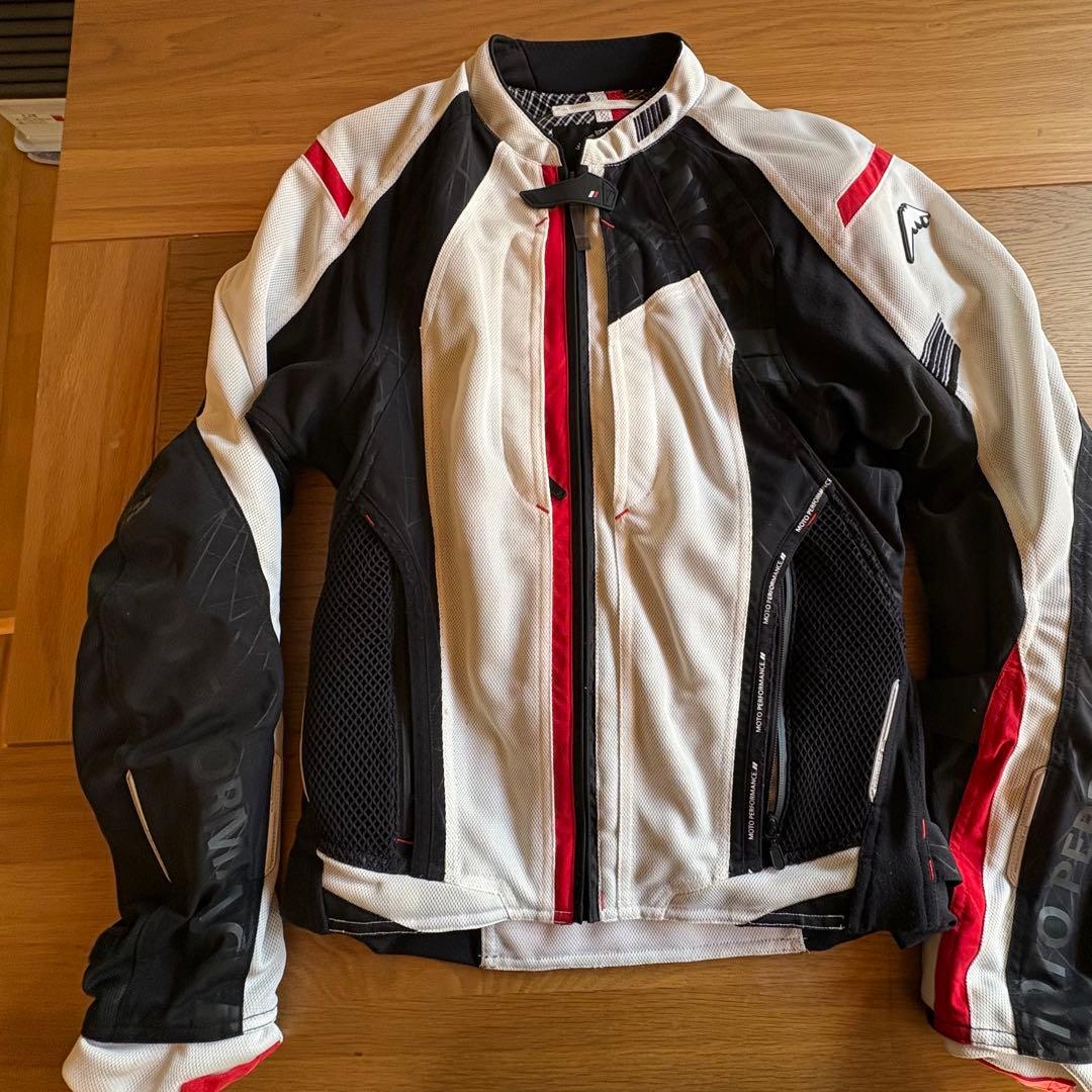 クシタニ バイク用メッシュジャケット 白/黒/赤