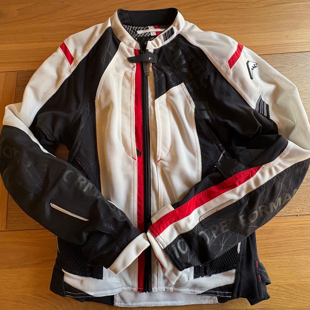 クシタニ バイク用メッシュジャケット 白/黒/赤