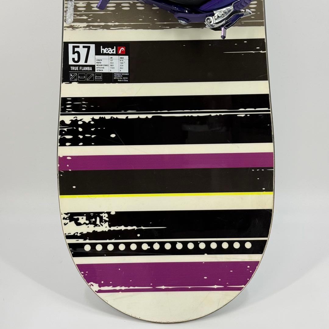 HEAD 157cm メンズ スノーボード 3点セット SALOMON K2