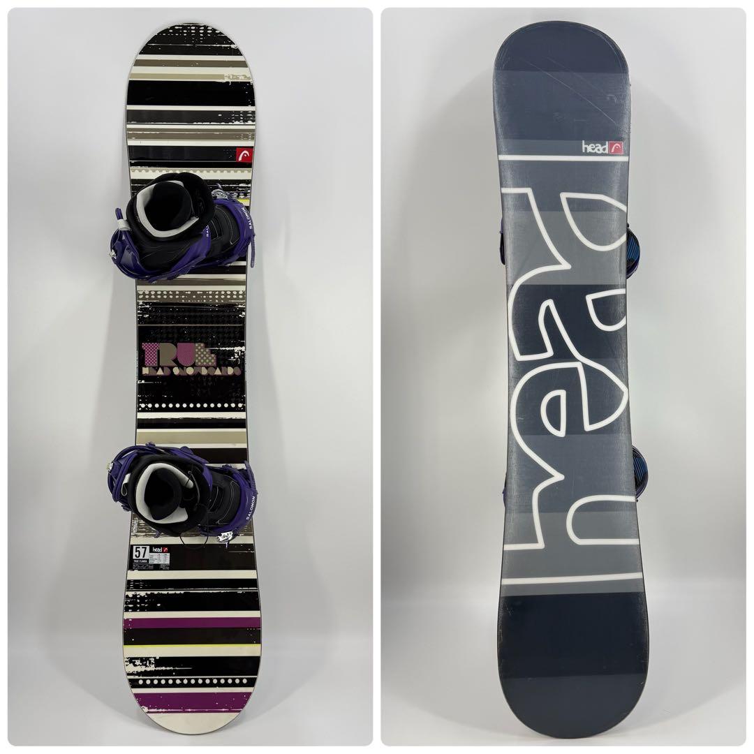 HEAD 157cm メンズ スノーボード 3点セット SALOMON K2