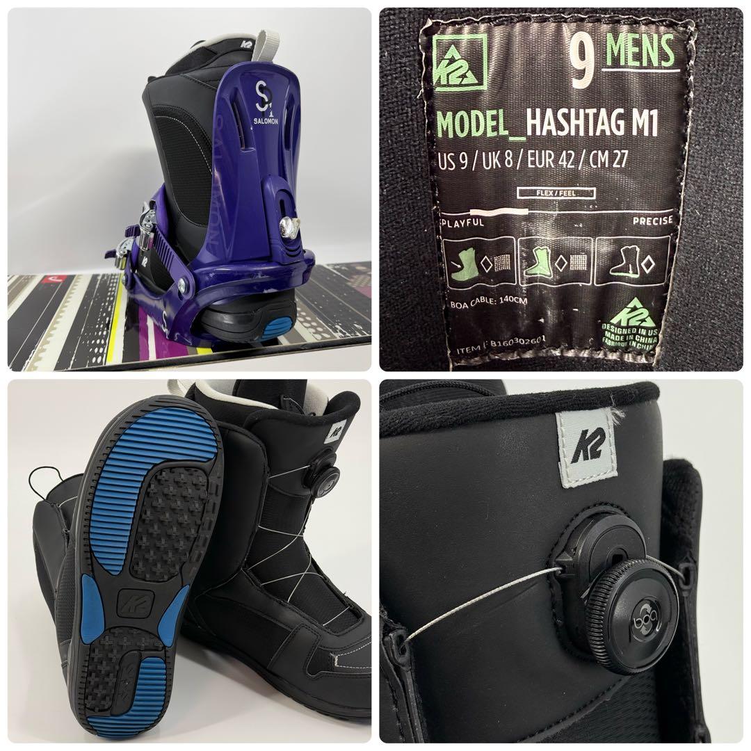 HEAD 157cm メンズ スノーボード 3点セット SALOMON K2