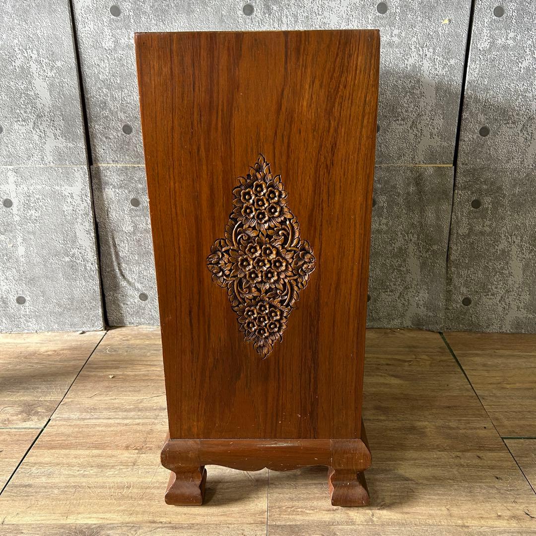 ꧁木彫り・彫刻家具꧂チェスト たんす タンス 箪笥 収納 洋服 衣服 衣類