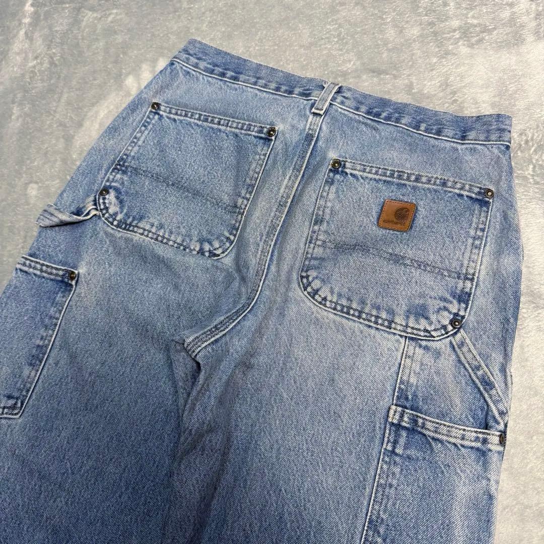 carhartt デニム ダブルニーペインターパンツ アイスブルー W31