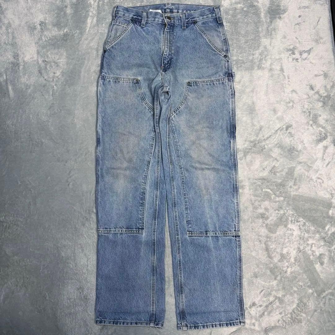 carhartt デニム ダブルニーペインターパンツ アイスブルー W31