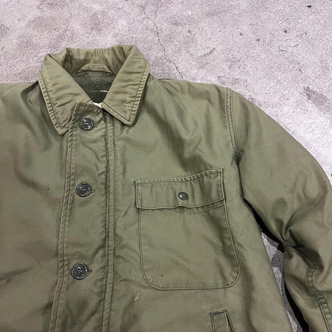 ビンテージ　80's usa A2 デッキジャケット　ミリタリー