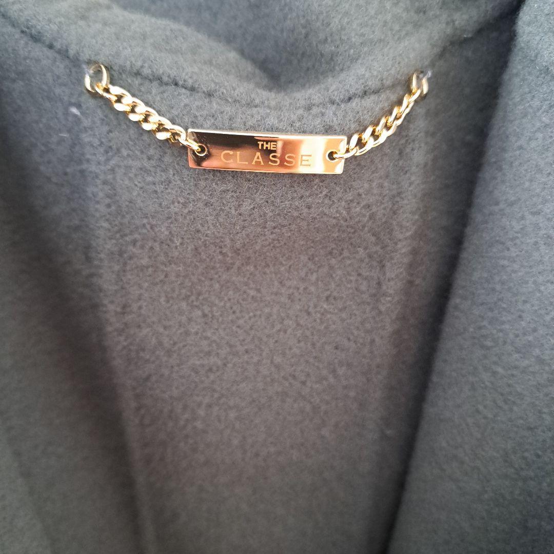 カシミア混ウールリバー・リバーフードコート