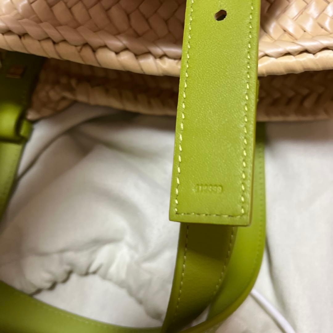 ロエベ　カゴバック　スモール　グリーン