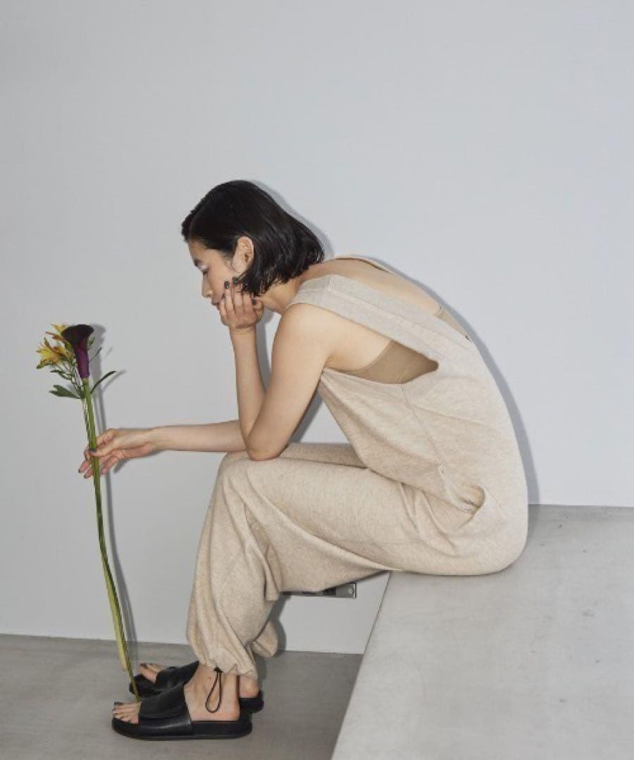 sonさん着用♡ コットンリネンラフコンビネゾン　トゥデイフル ベージュ