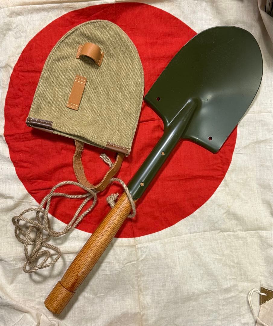 日本軍 携帯円匙カバー＆シャベルのセット 前期型 スコップ（廉価版、複製品）