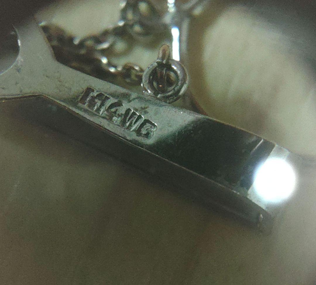 K14WG 刻印あり ネクタイピン 総重量約2.3グラム