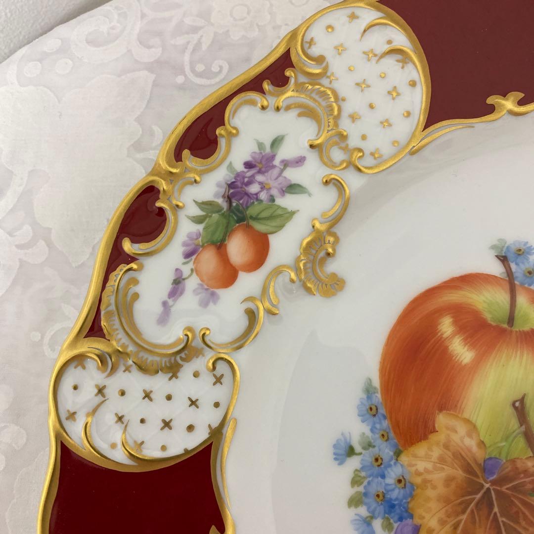 【レア】大倉陶園　受注生産品　瑠璃金彩　サービスプレート　プレート　飾り皿